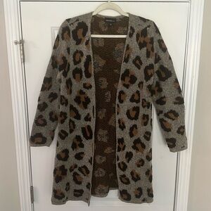 Leopard print cardigan
